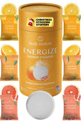BodyRestore front tube packaging showing energize citrus and gift-ready benefit