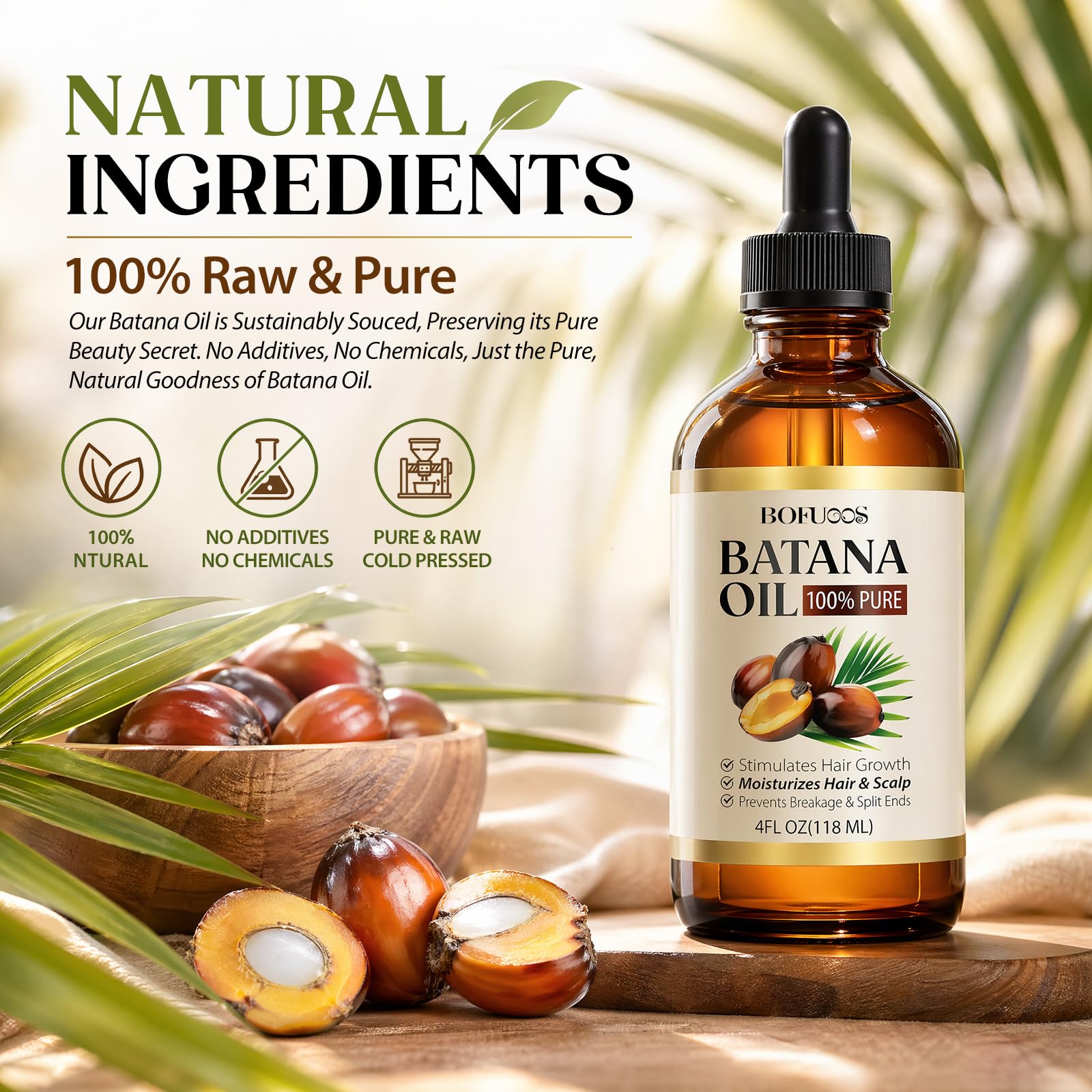 Bofuoos being massaged into scalp to nourish follicles and reduce dryness