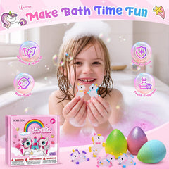 Bofuoos surprise toy revealed from inside bath bomb for playful reward
