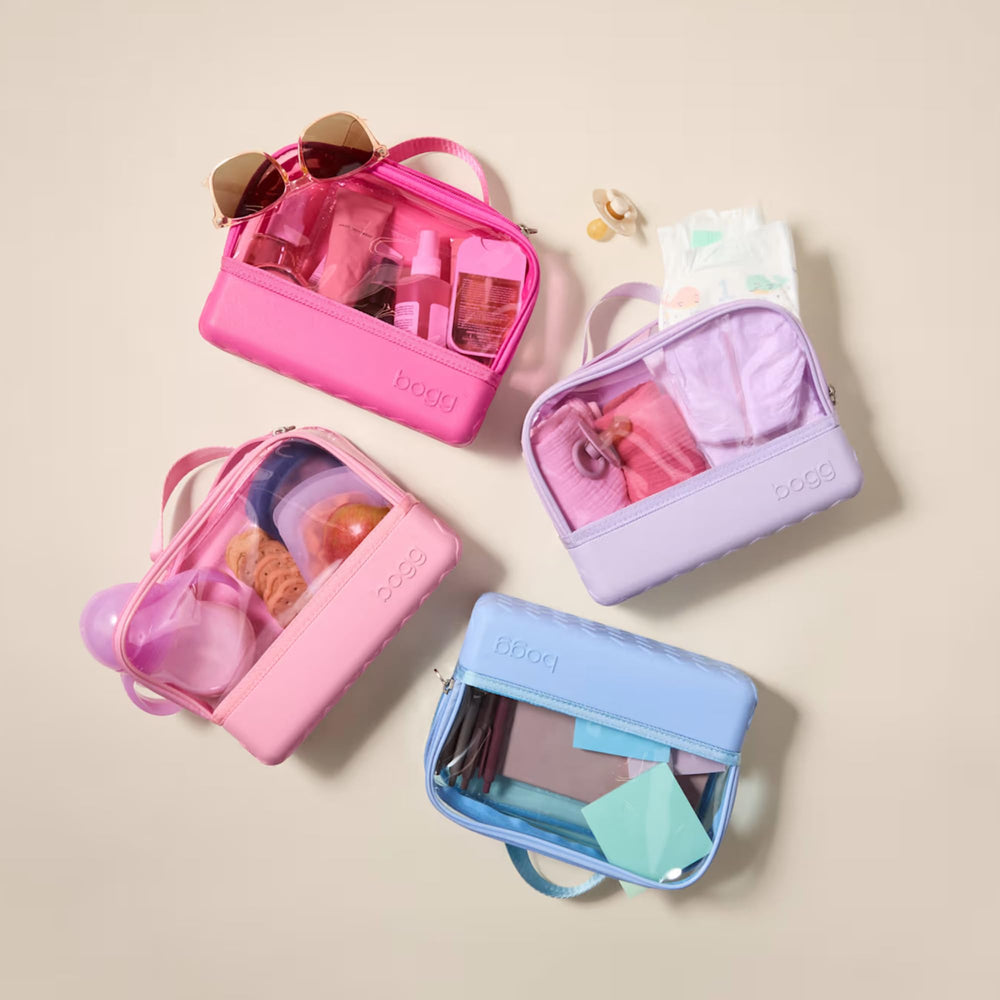 BOGG BAG holding wet swimsuit and towel to show washable, water-friendly design