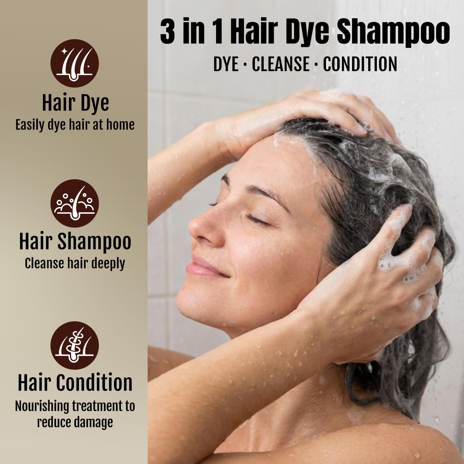 BOJICA application on dry hair demonstrating simple at-home use