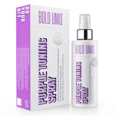 BOLD UNIQ bottle front view showing blonde toner spray benefits