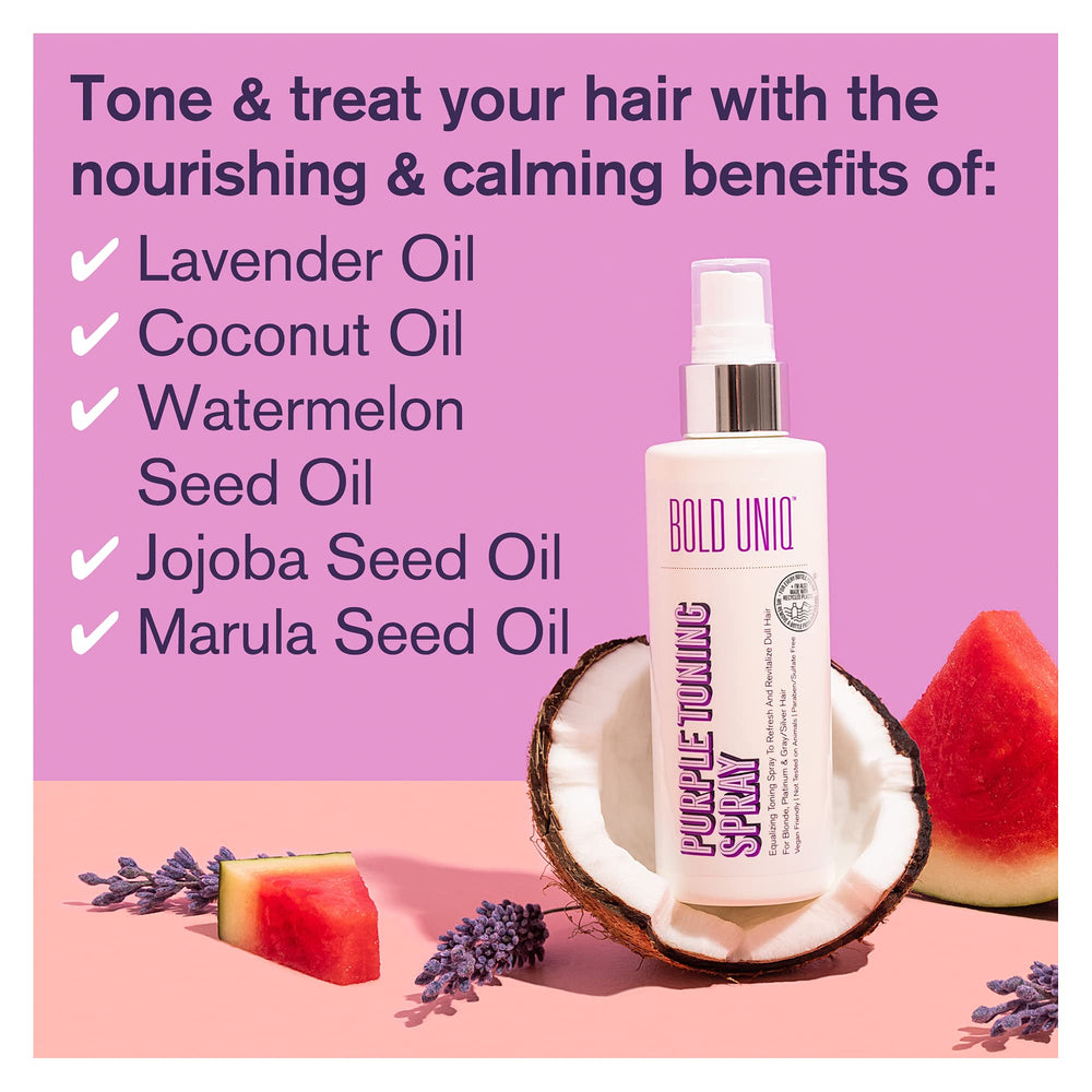 BOLD UNIQ ingredient oils display highlighting coconut jojoba marula benefits