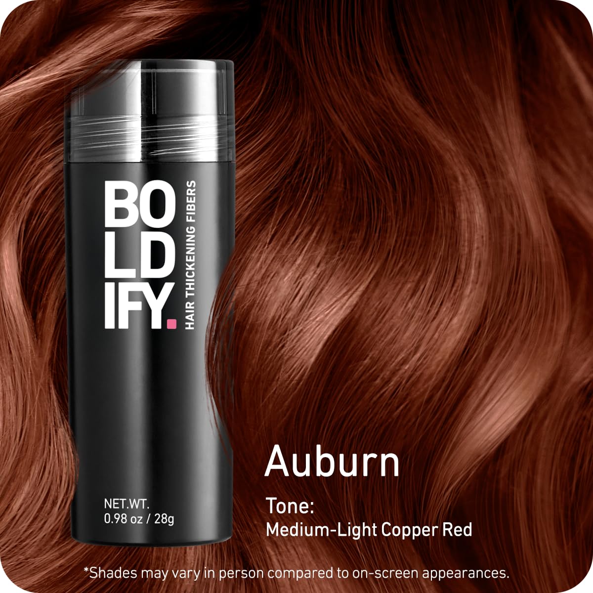 Boldify close-up fibers texture showing natural look and easy blending benefit