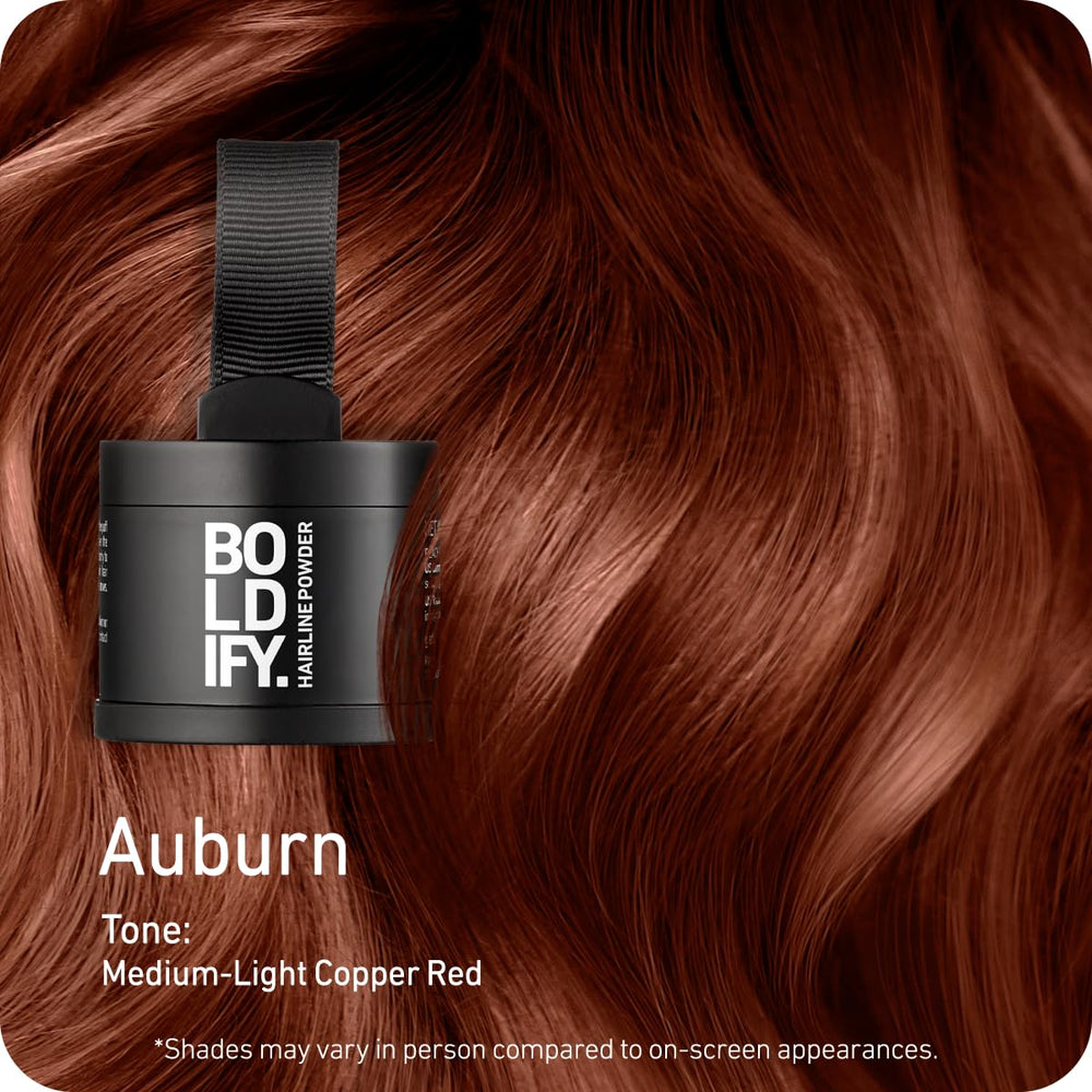 Boldify compact opened to show pressed powder and applicator for precise touch-ups