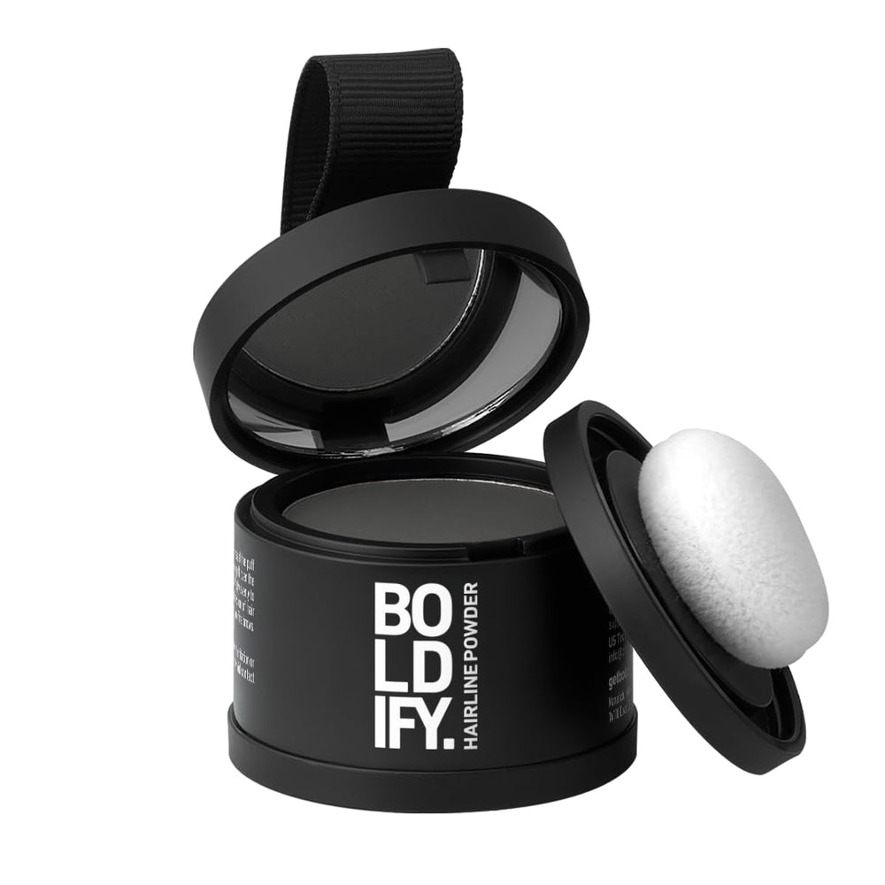 Boldify compact front view showing dark gray shade and travel-ready design