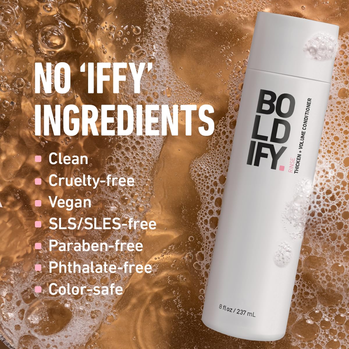 Boldify bottle next to coin for size comparison and travel convenience