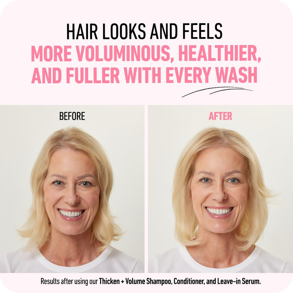 Boldify conditioner in hand demonstrating lightweight, non-greasy lather