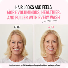 Boldify conditioner in hand demonstrating lightweight, non-greasy lather