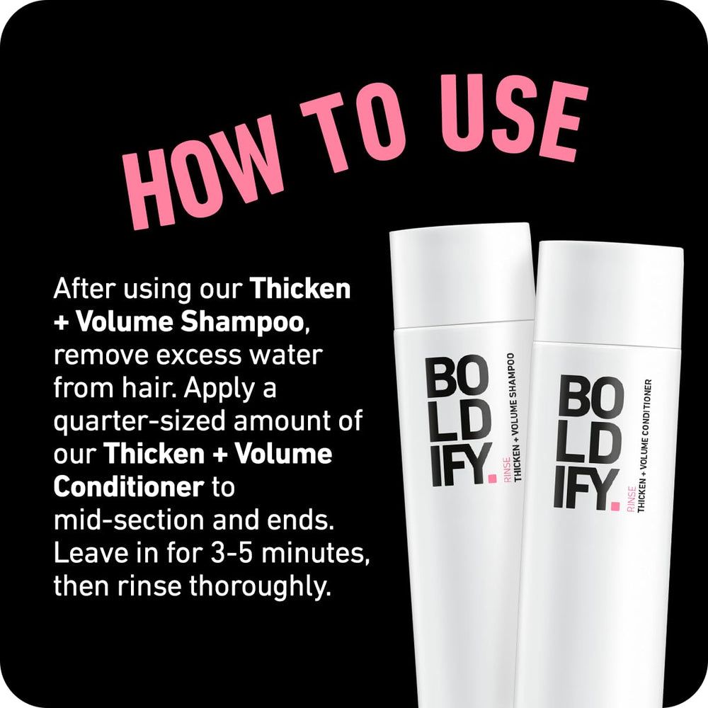 Boldify shampoo and conditioner pairing for fuller, healthier-looking hair