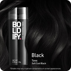 Boldify fiber texture close-up demonstrating natural, clump-free finish benefit