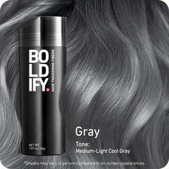Boldify close-up of plant-based gray fibers showing soft texture and natural finish