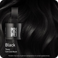 Boldify open compact with mirror and applicator ready for touch-ups