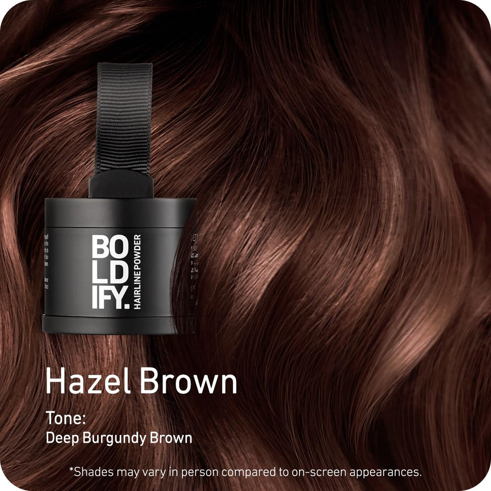 Boldify open compact displaying pressed powder texture for precise, mess-free application