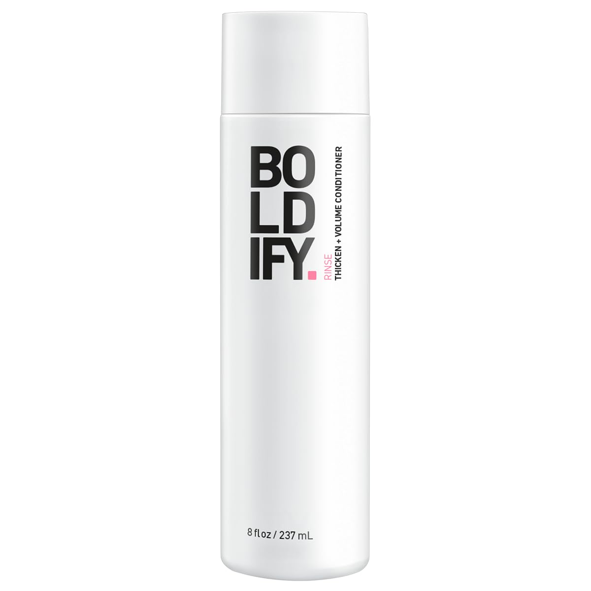 Boldify bottle front view showing product for fuller hair benefits