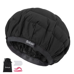 Boloye front packaging showing heat cap set and benefits