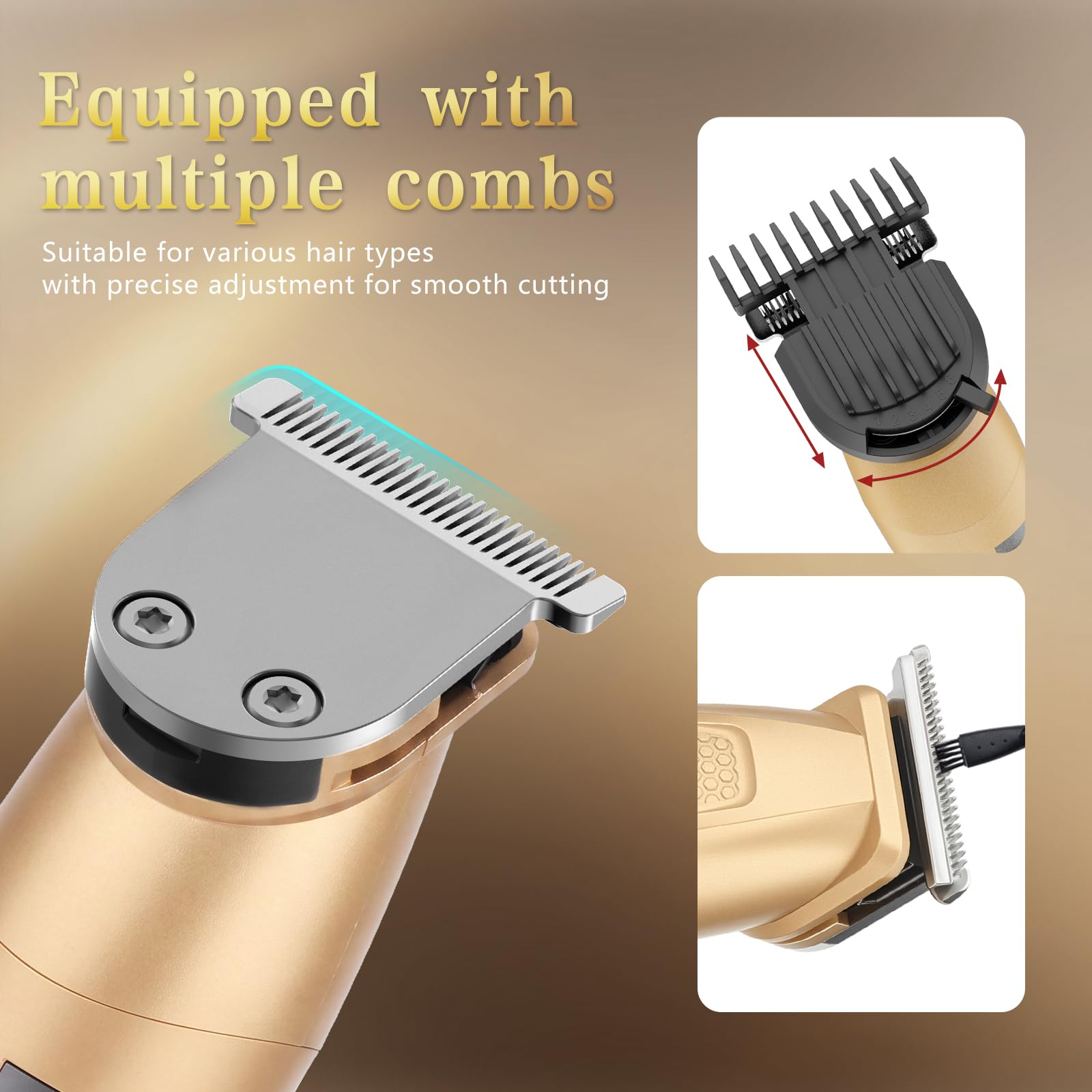 Bomxin body trimmer attachment detail illustrating safe guards for smooth trims