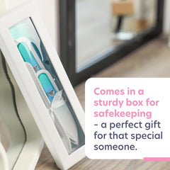 Bona Fide Beauty medium glass nail file close-up demonstrating precise shaping benefit