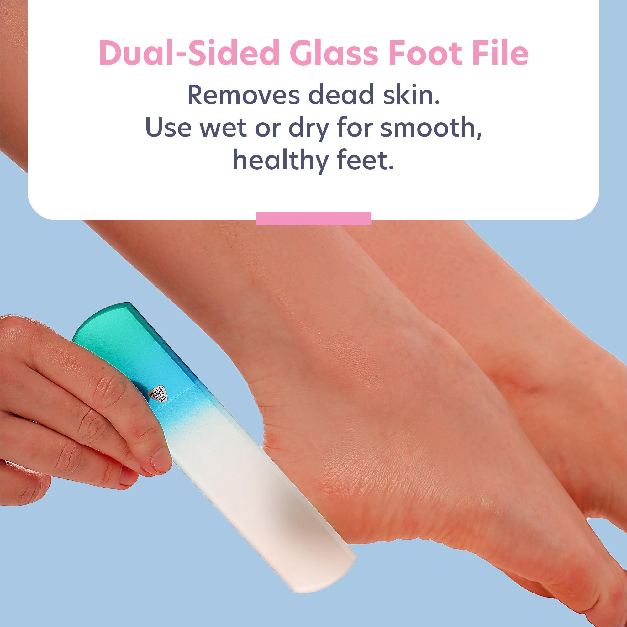 Bona Fide Beauty set beside a coin showing compact, travel-friendly scale