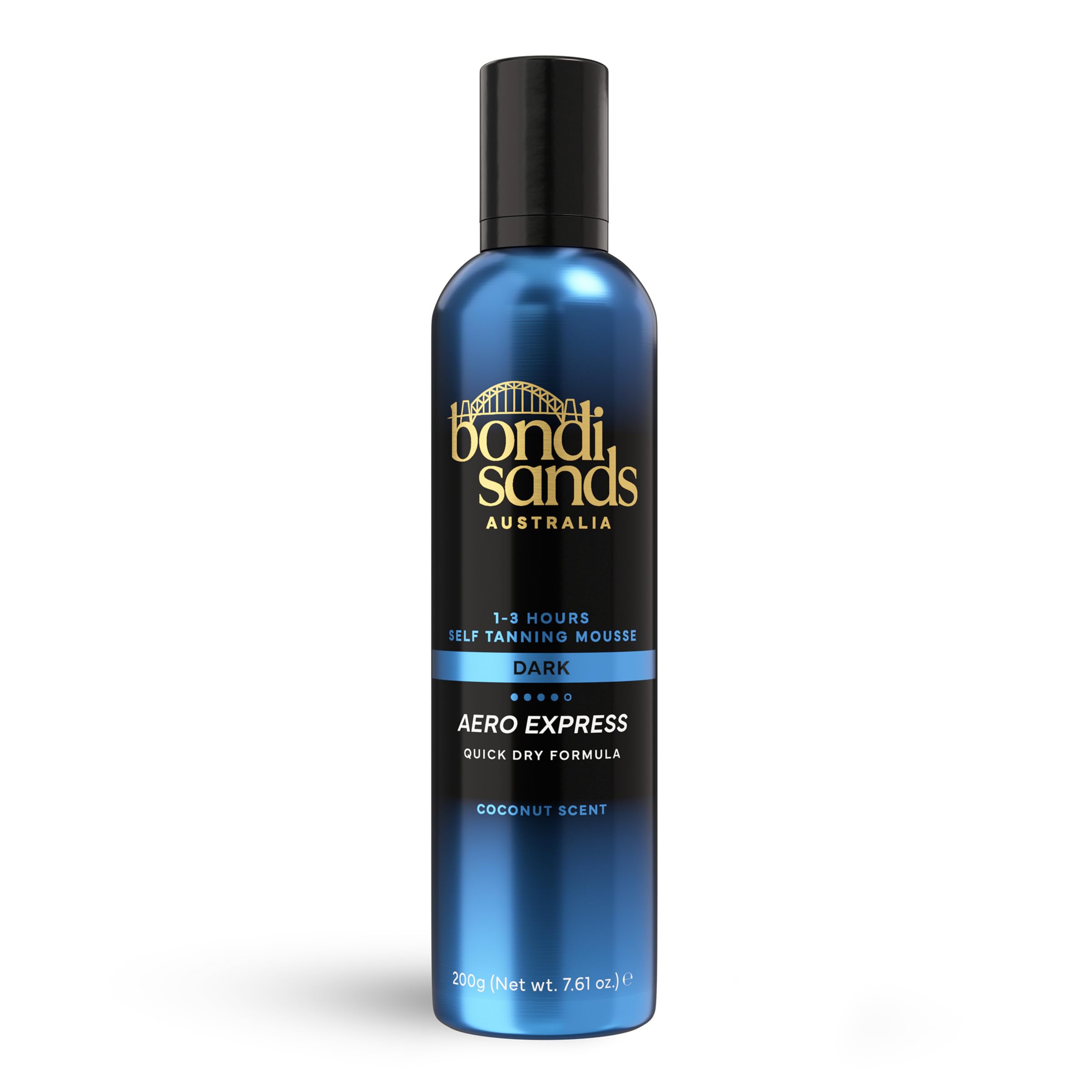 Bondi Sands front packaging showing aerosol can and branding for easy identification and convenience