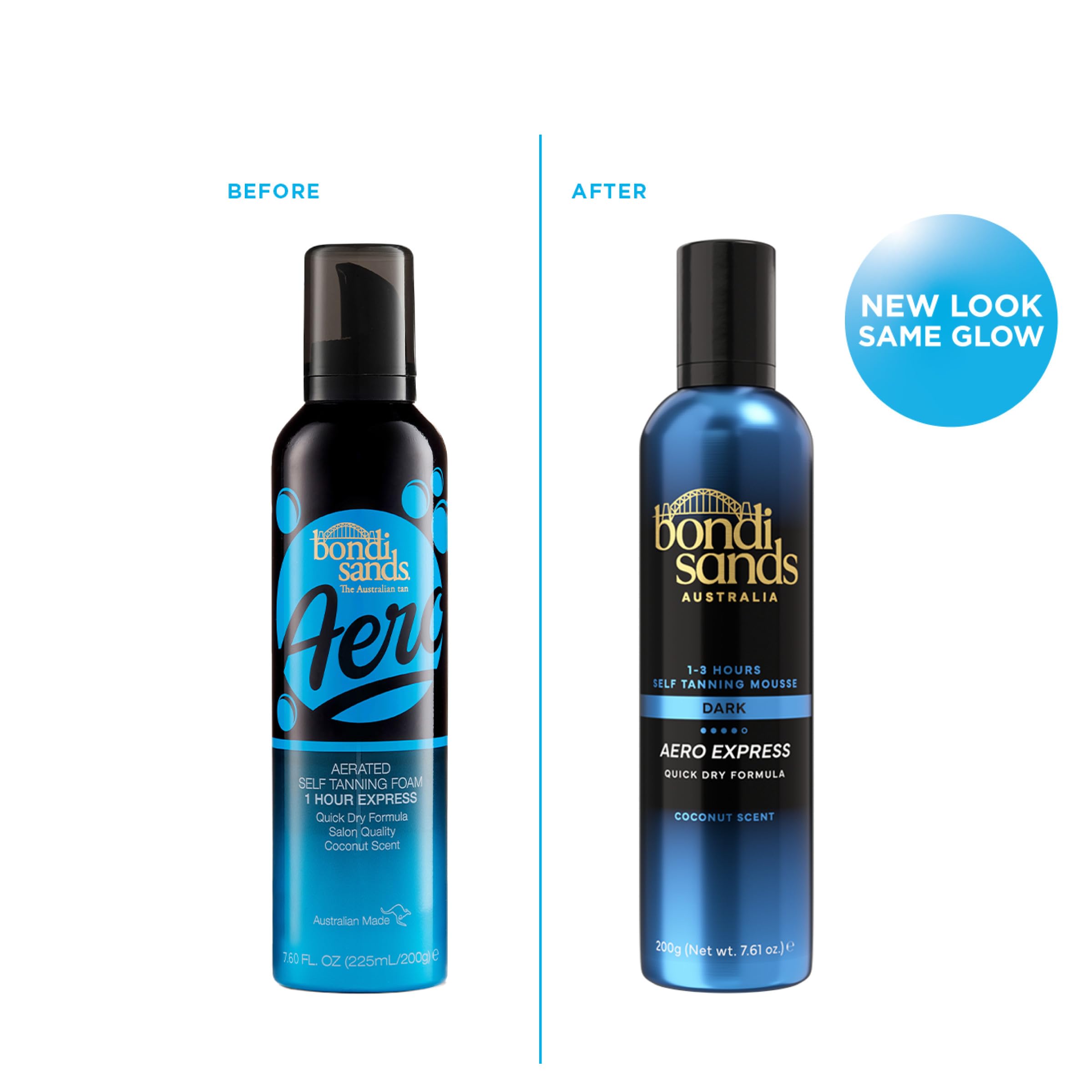 Bondi Sands close-up airy foam texture illustrating lightweight application and smooth spreadability