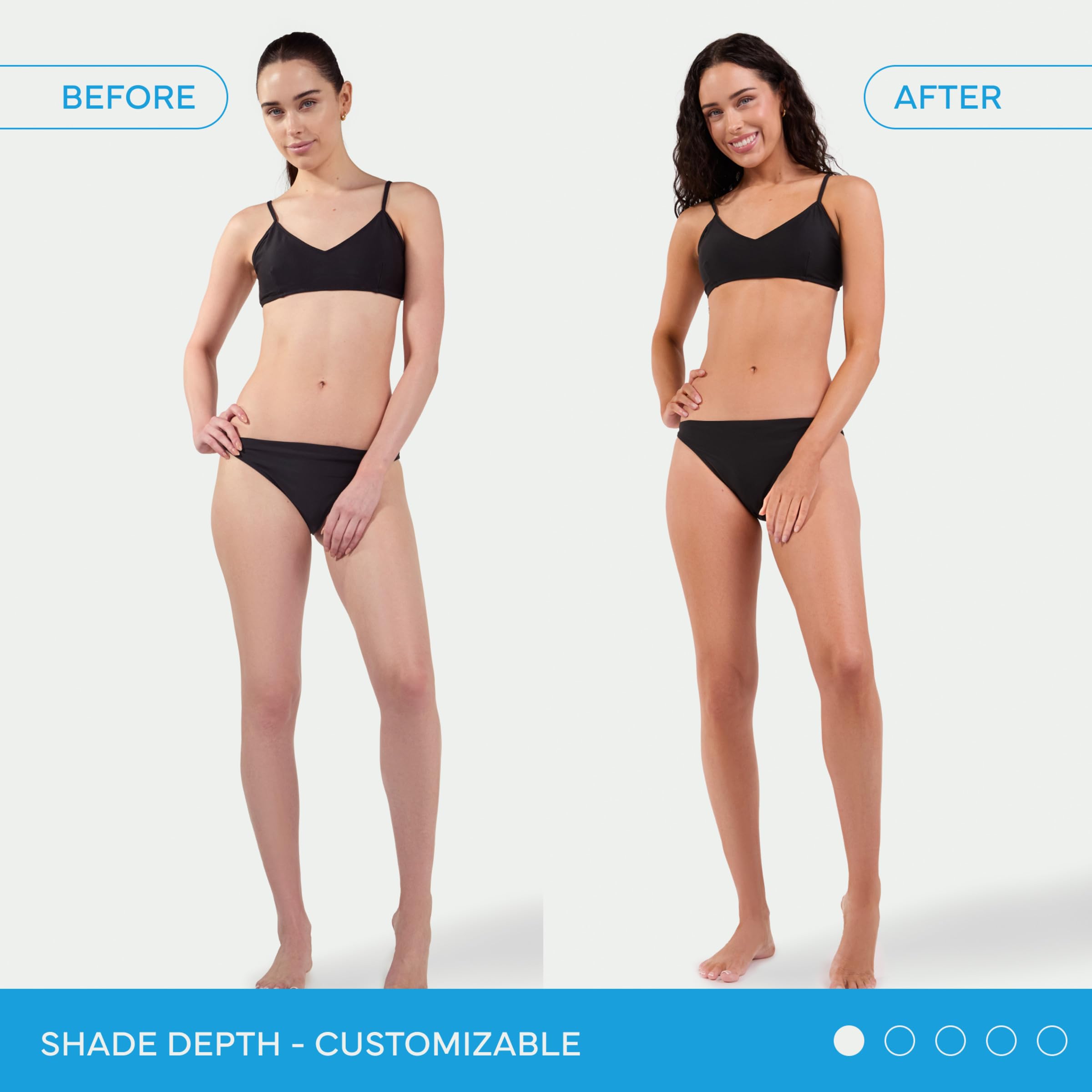 Bondi Sands applied on arm demonstrating even, streak-free finish