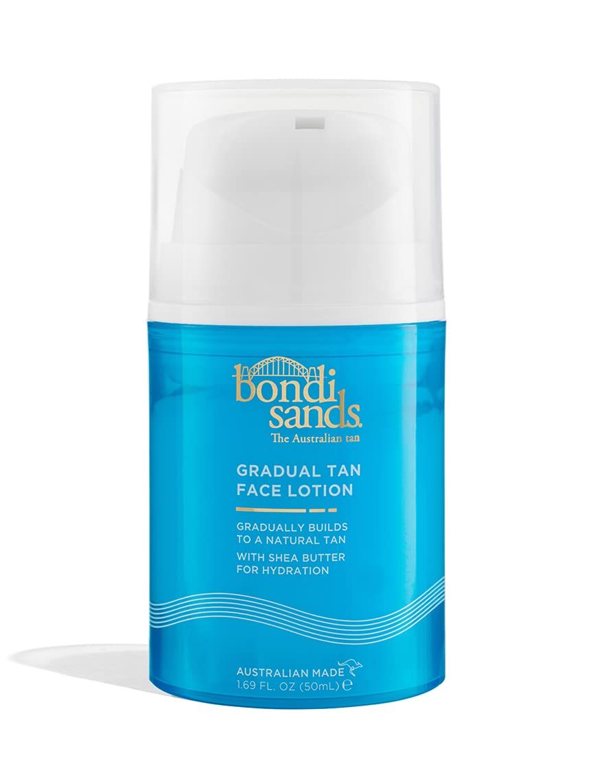 Bondi Sands bottle front view showing packaging and product benefits