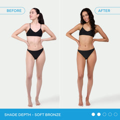 Bondi Sands applied on arm showing even coverage and streak-free benefit