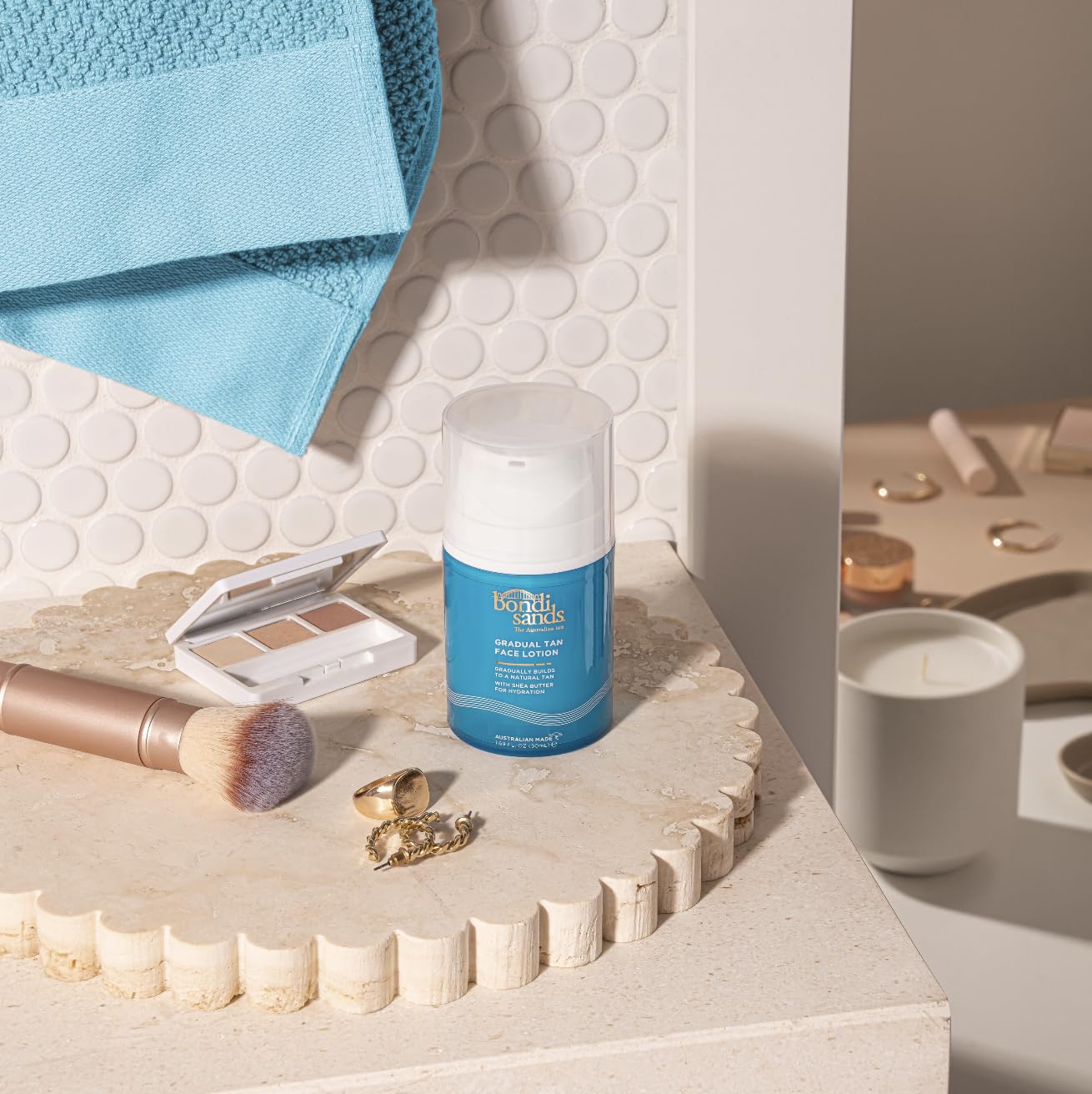 Bondi Sands shea butter ingredient close-up signaling rich hydration