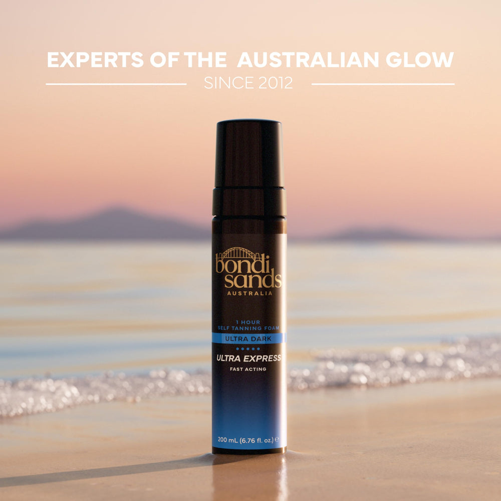 Bondi Sands can in hand showing travel-friendly 6.76 fl oz size