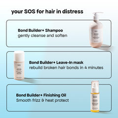 BONDIBOOST being applied to damp hair in hands to detangle and hydrate benefit
