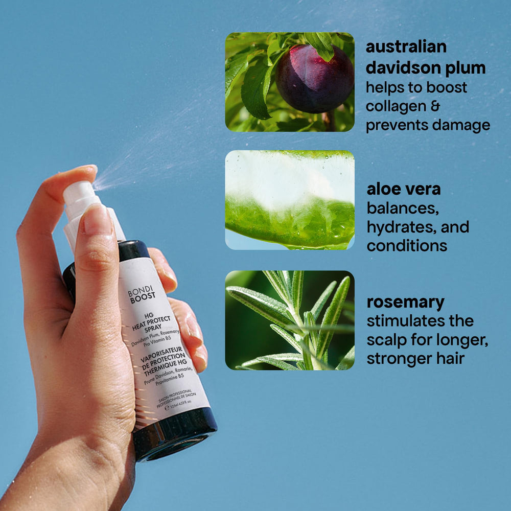 BONDIBOOST bottle next to hand to show 4.23 fl oz travel-friendly size