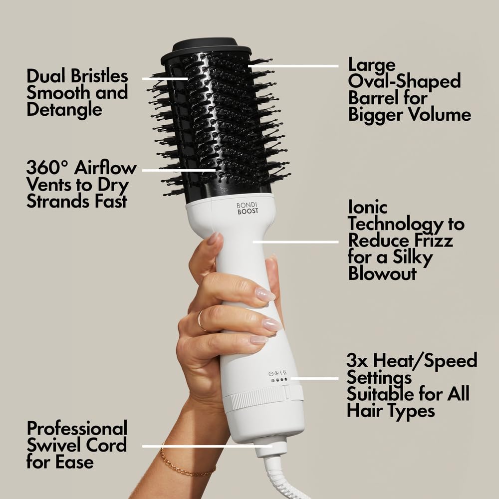 BONDIBOOST heat and speed controls for customized styling and temperature control