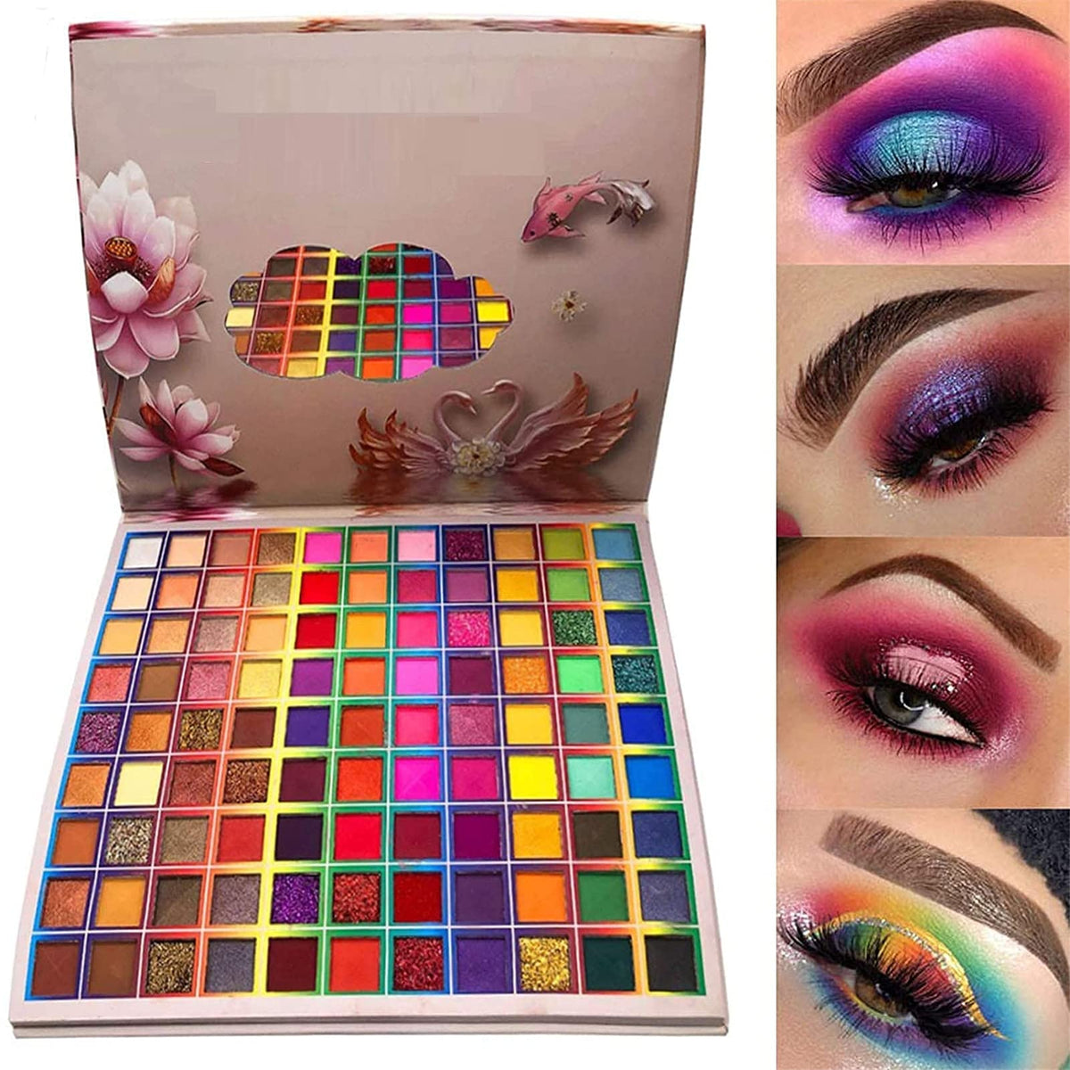 BONNIE CHOICE open palette showing 99 colorful pans and versatile selection