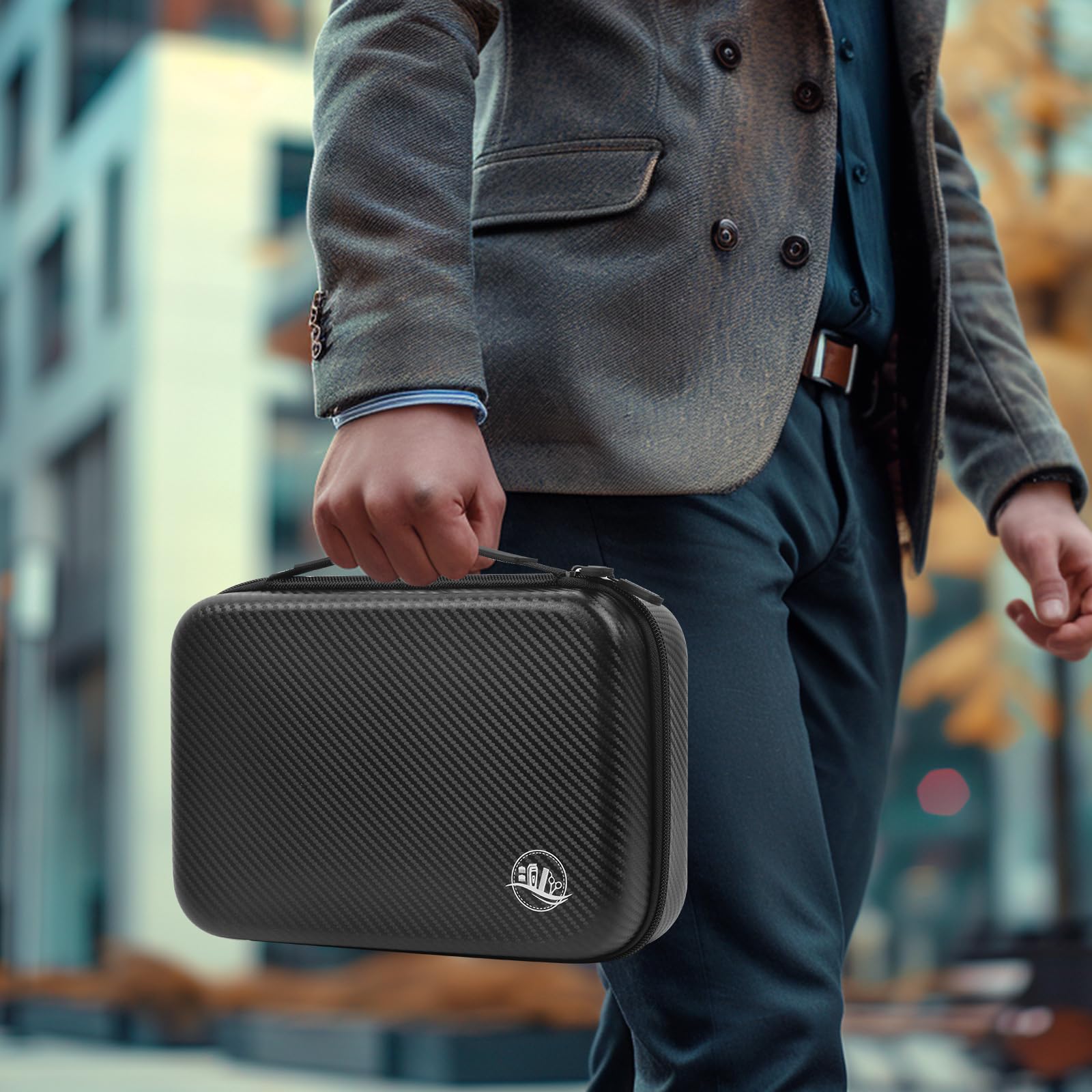 Boobowl in travel setting highlighting portability and ready-to-go grooming convenience