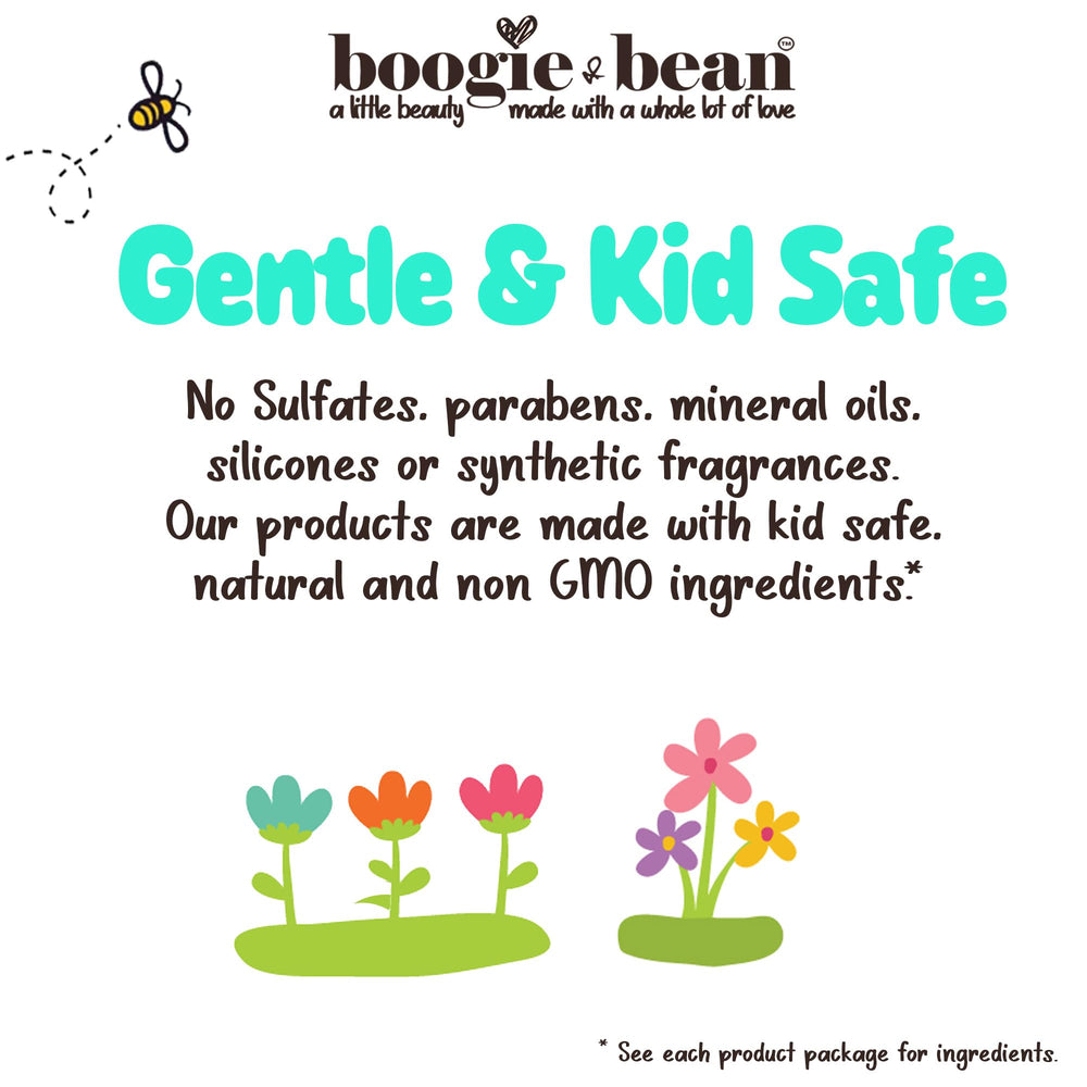 Boogie and Bean jar beside ruler showing compact size and travel-friendly benefit