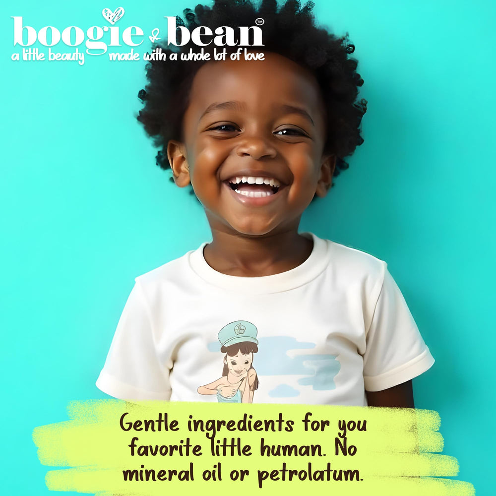Boogie and Bean butter texture close-up showing creamy slip and hydration benefit