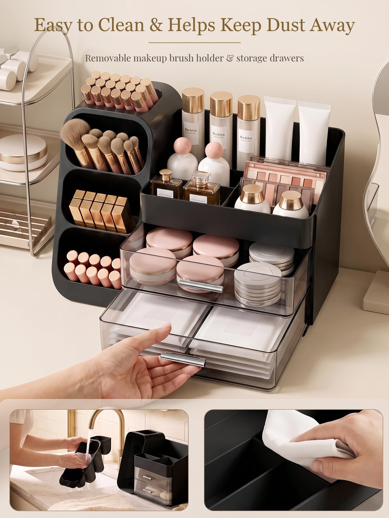 Booklov non-slip base detail ensuring stable placement on wet or slick surfaces