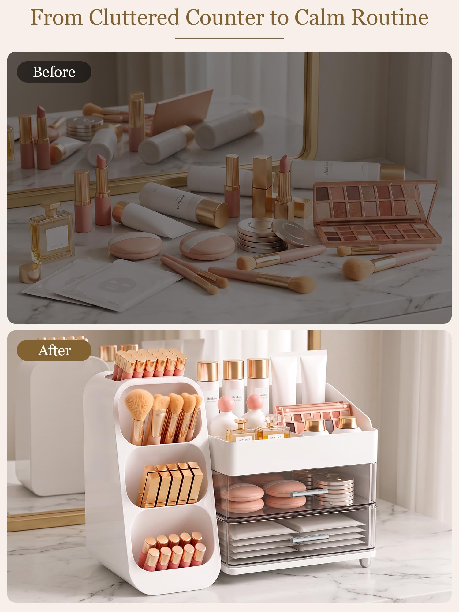 Booklov non-slip base detail keeping organizer stable on counters benefit