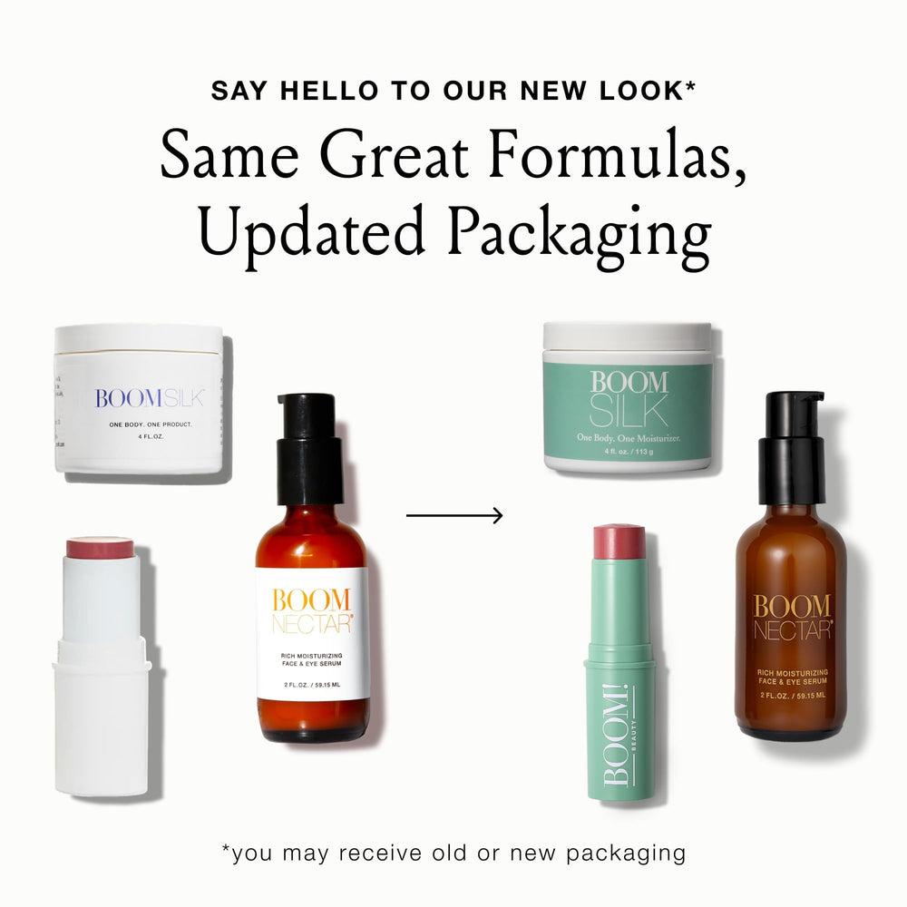 BOOM! by Cindy Joseph in a purse pocket to illustrate on-the-go touch-up convenience