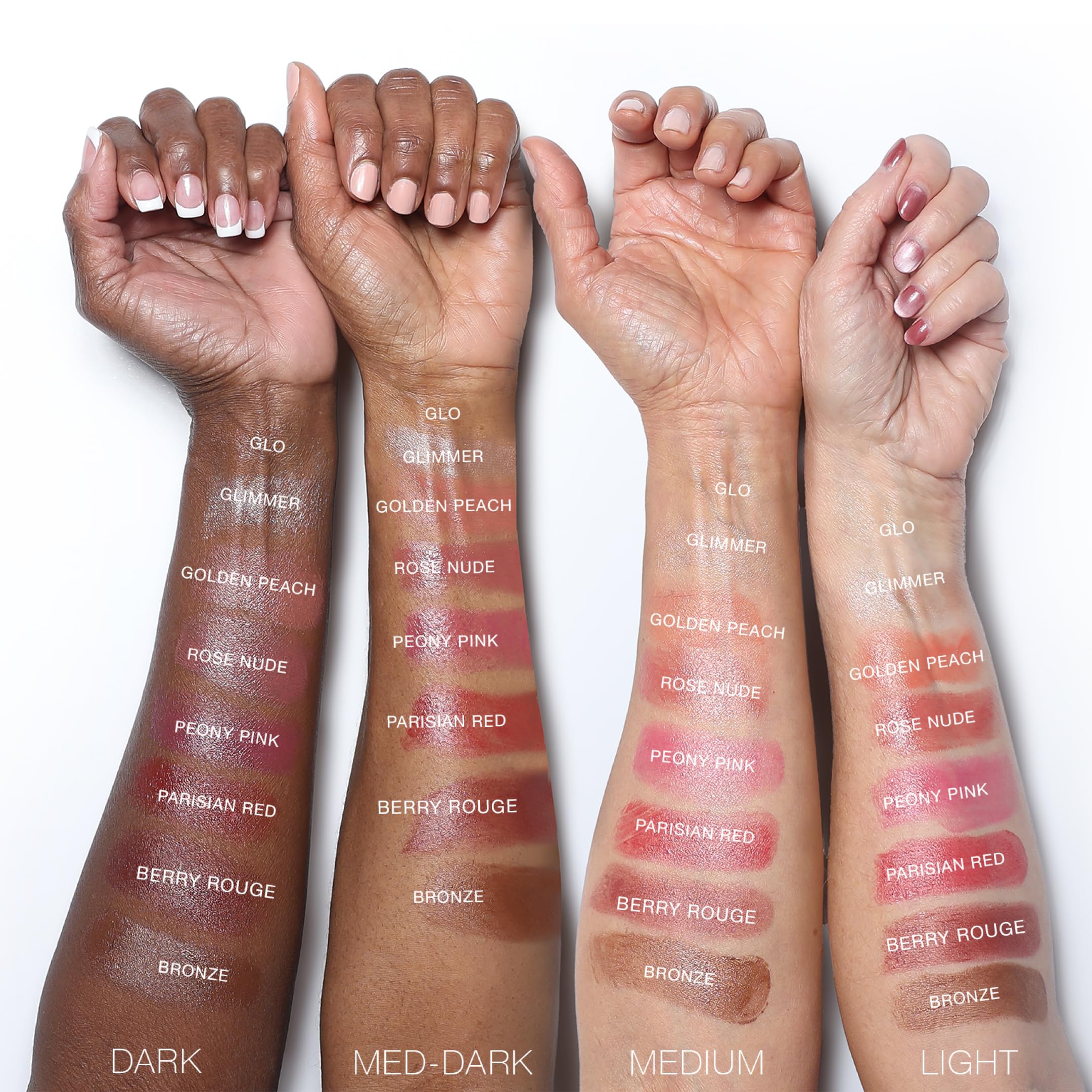 BOOM! by Cindy Joseph boomstick arranged on vanity to illustrate daily makeup routine use