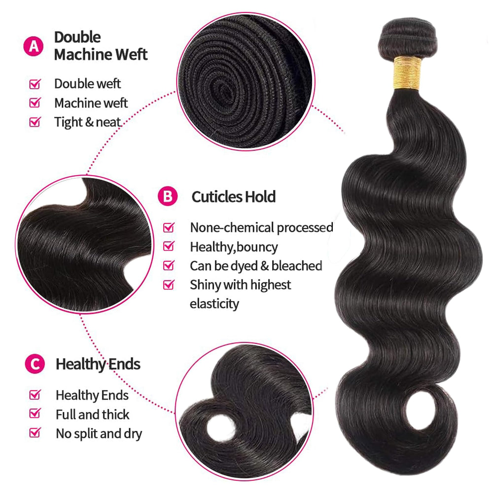 Boopwine detailed shot of body wave texture for soft natural movement