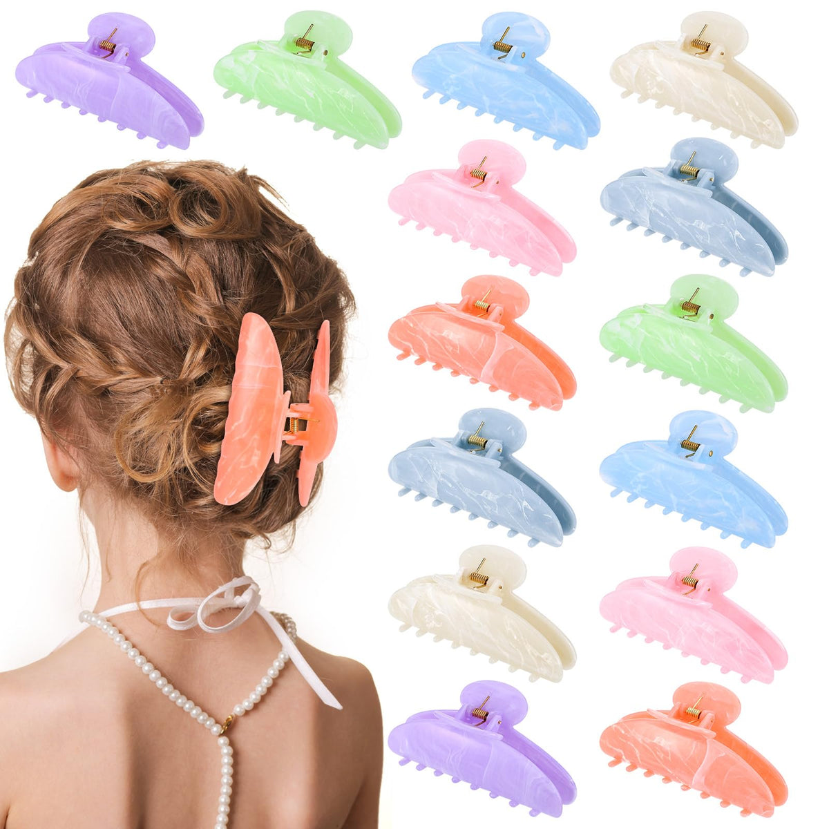 Booson front pack view showing 14 colorful clips and variety benefit