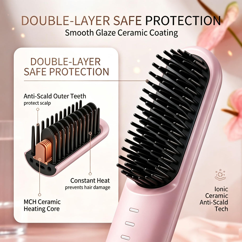 Bopanol before and after short hair comparison illustrating smoother, shinier results