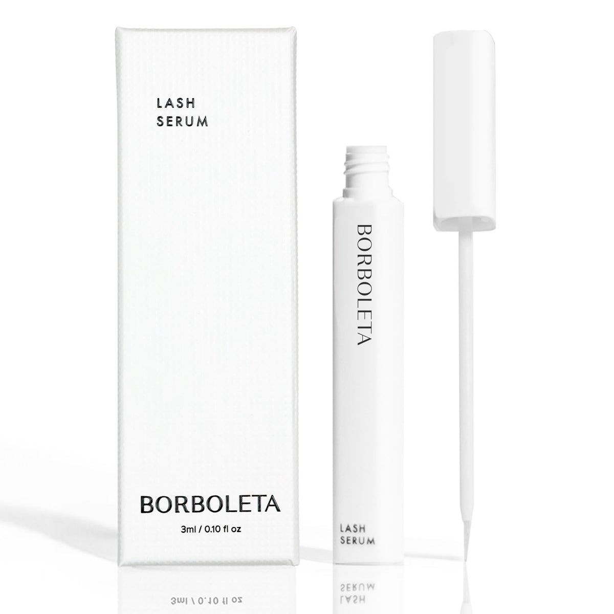 Borboleta front packaging showing bottle and label, promotes quick routine