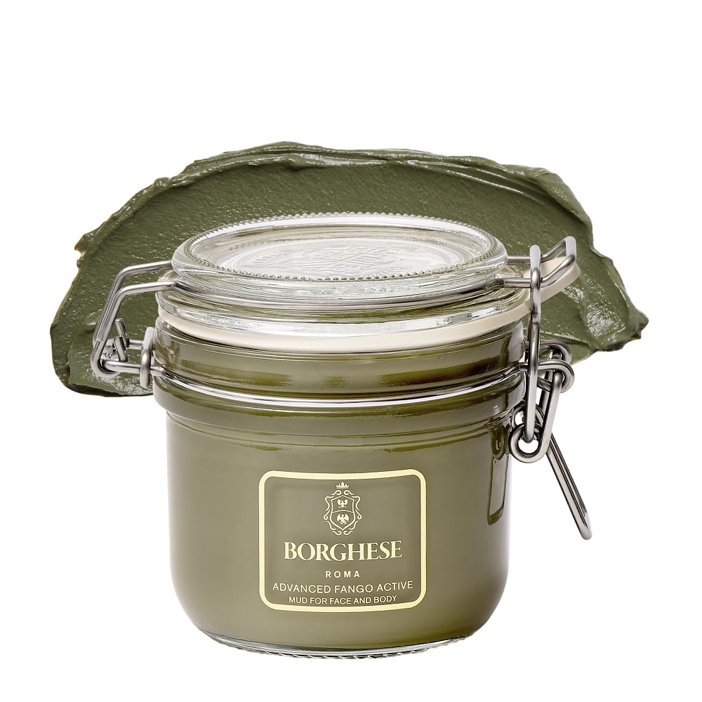 Borghese jar front view showing product branding and clean packaging benefit