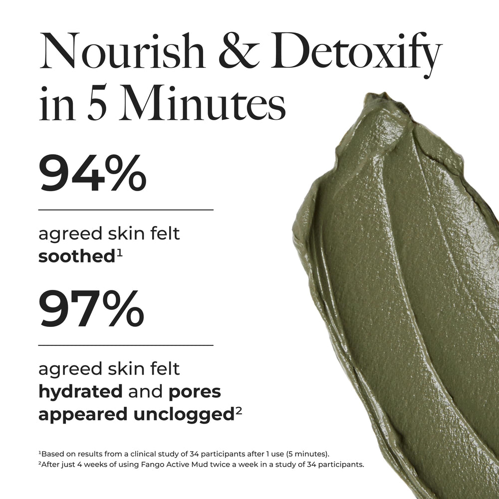 Borghese close-up of mask texture highlighting creamy mineral-rich consistency