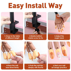 BORNBYME joint close-up demonstrating flexible movement for accurate nail angles