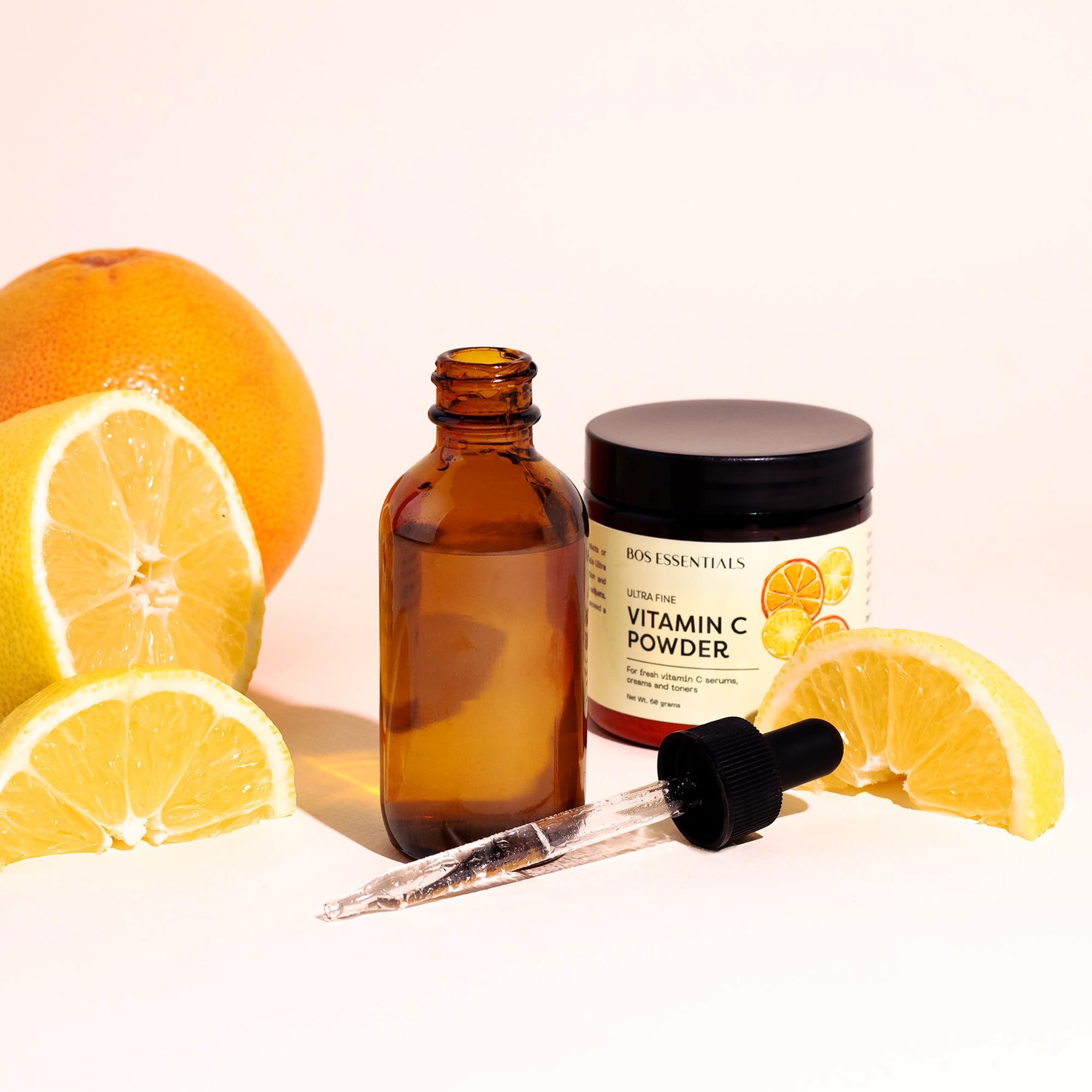 Bos Essentials jar in bathroom setting illustrating everyday skincare routine convenience