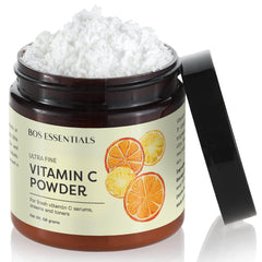 Bos Essentials jar front view showing product and clear labeling benefit of clarity